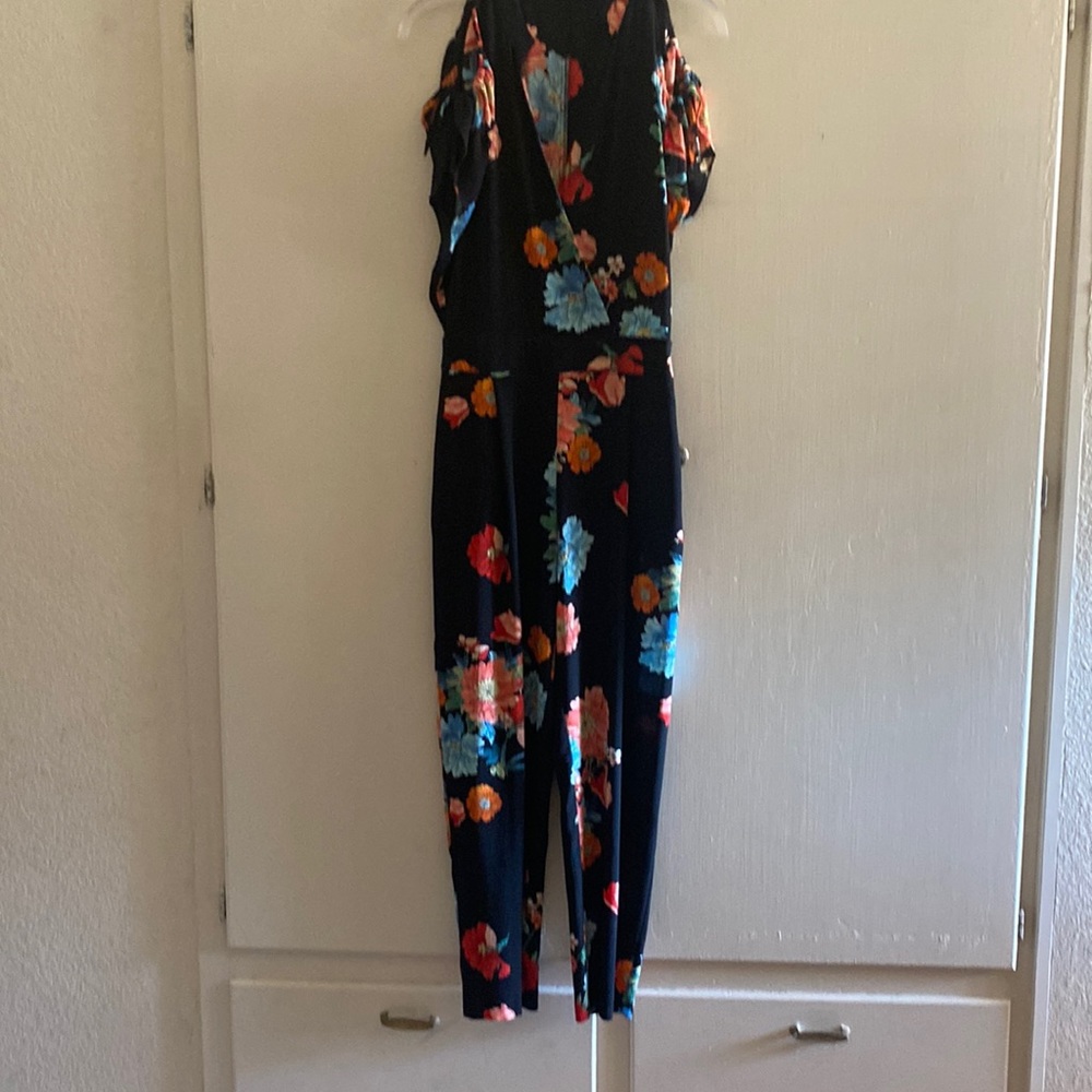 Zara floral jumpsuit